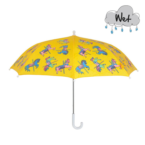 Holly & Beau Carousel Horse Color Changing Umbrella