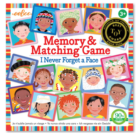 eeboo memory game I never forget a face