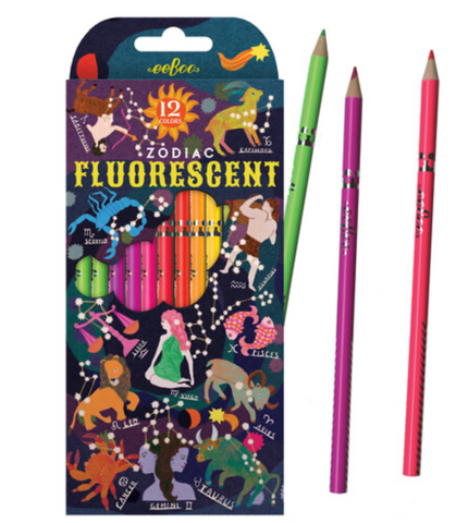 eeboo fluorescent Zodiac pencils (6)