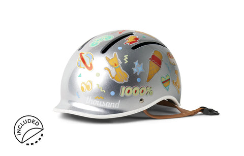 Thousand Jr. Kids Helmet: Silver