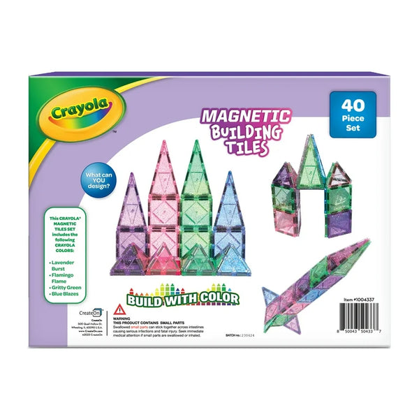 Create-on Crayola Glitter Magnetic Building Tiles