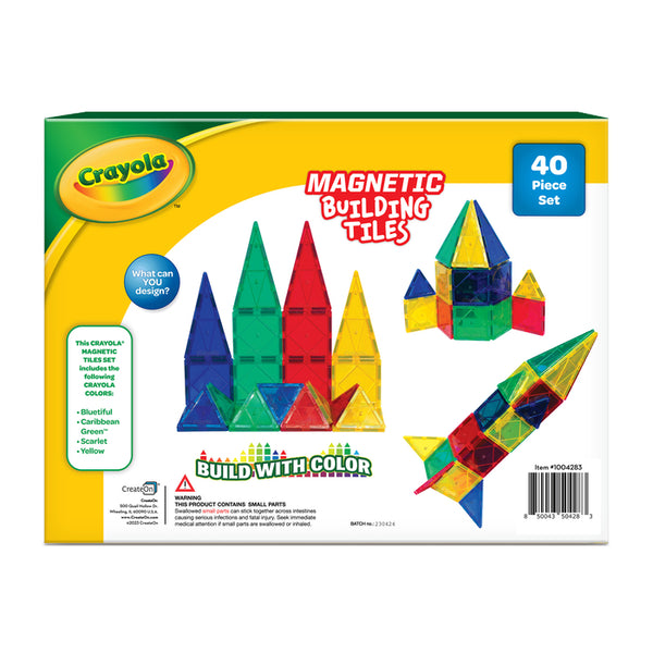 Create-on Crayola Magnetic Building Tiles