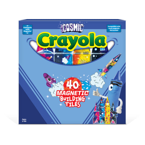 Create-on Crayola Cosmic Magnetic Building Tiles