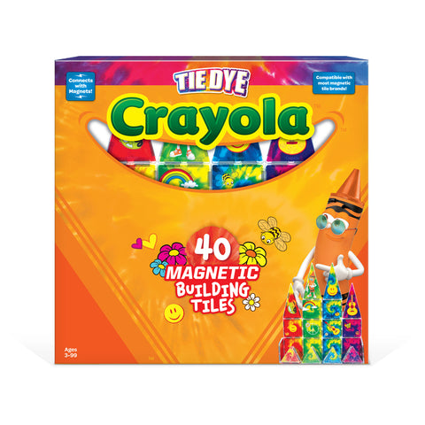 Create-on Crayola Tie-dye Magnetic Building Tiles