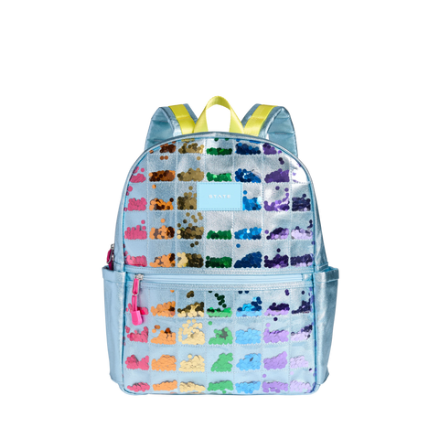 State Bag Kane Kids Double Pocket Backpack - Quilted Sequins