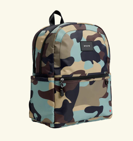 State Bag Kane Kids Double Pocket Backpack - Camo 24