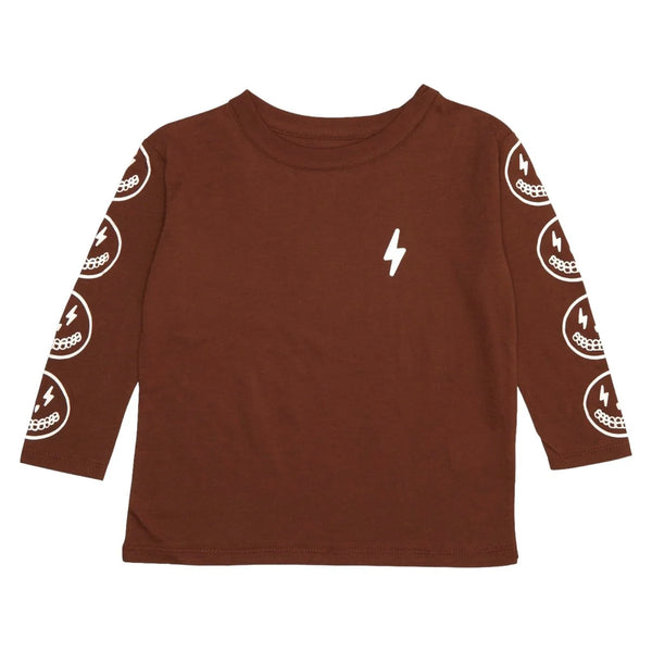 Chaser Coffee Long Sleeve Tee - Lightning Skeleton