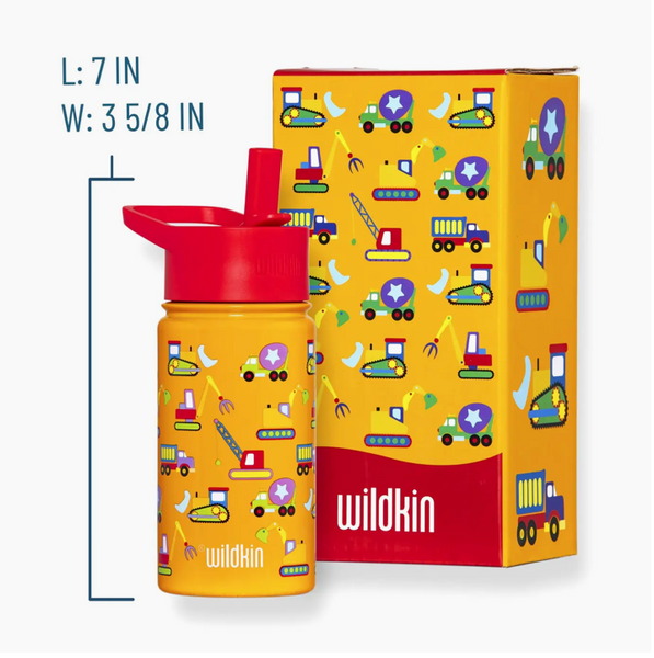 Wildkin construction kids water bottle