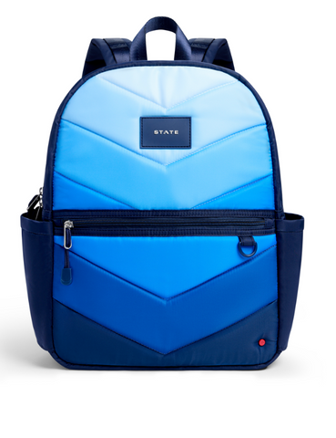 State Bags Kane kids blue chevron