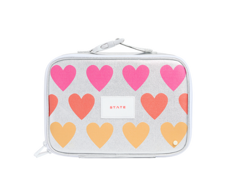 State bags Rodgers lunch box hearts