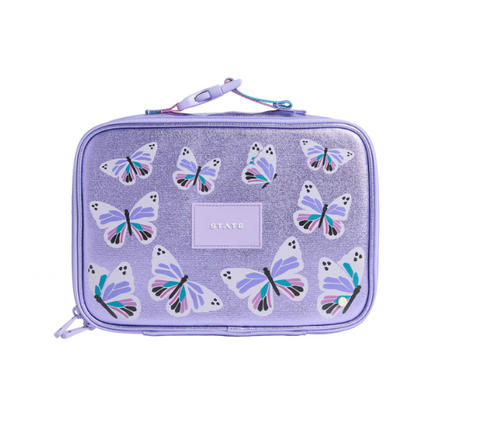 State bags Rodger lunchbox butterflies