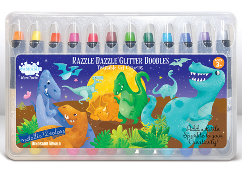 The piggy story gel crayons dinosaur