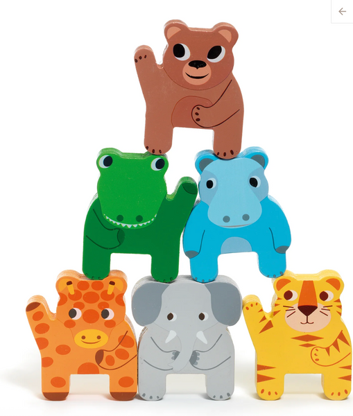 Djeco Trainimo Jungle Wooden Pull-Along Activity Toy