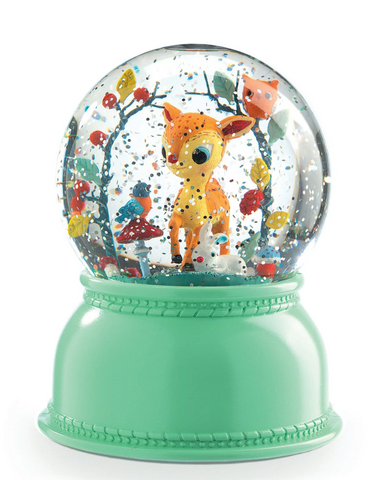 Djeco fawn snow globe night light