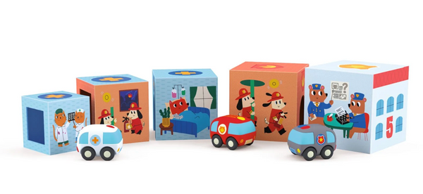 Djeco Topanicar stack + cars