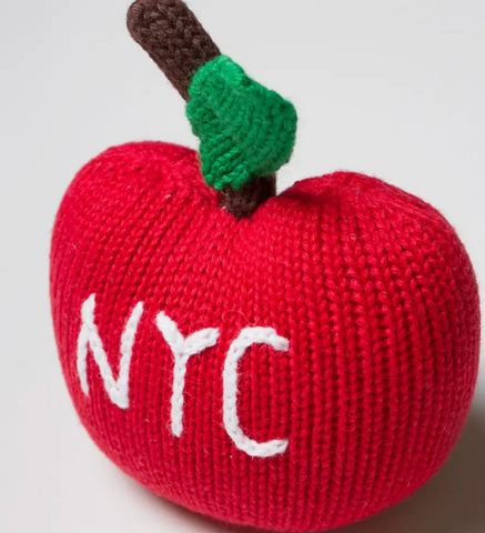 Estella NYC apple rattle