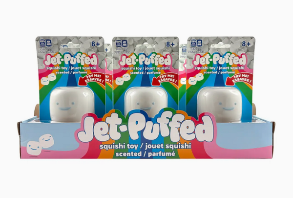 Jet puffed squish toy scented