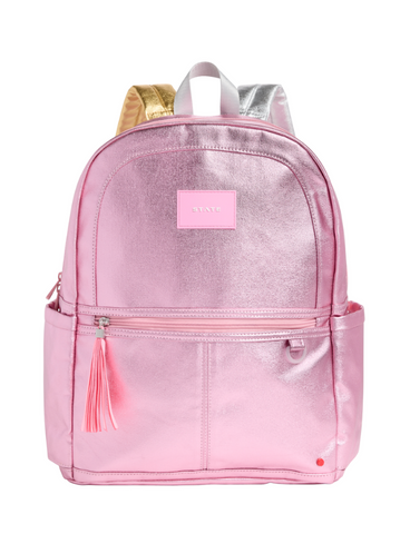 State bags KANE double pocket silver/ pink