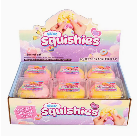 Wax Squishies® Donut Wax Crackle Fidget Clay Toy (1pc)