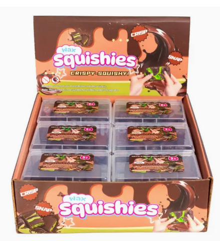 Wax Squishies® Chocolate Bar Wax Crackle Fidget Clay Toy (1pc)