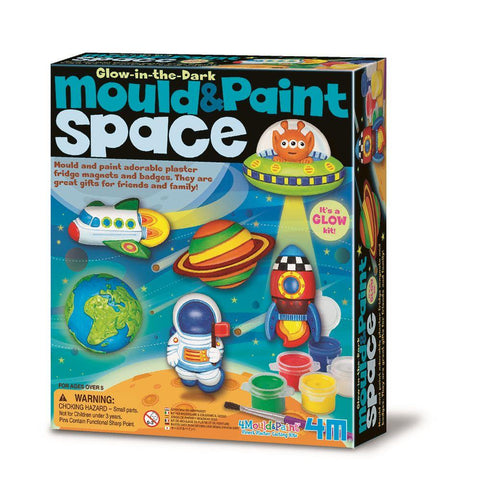 4M Glow-In-The-Dark Mould & Paint - Space