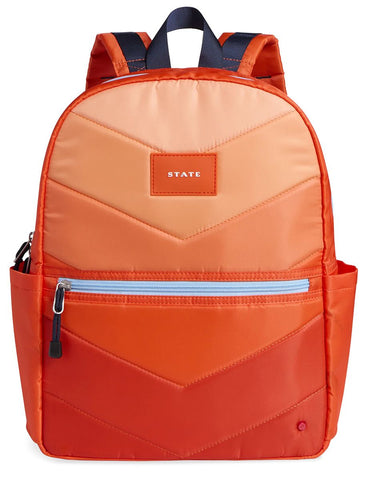 State Bags Kane Kids: Orange Chevron Puffer