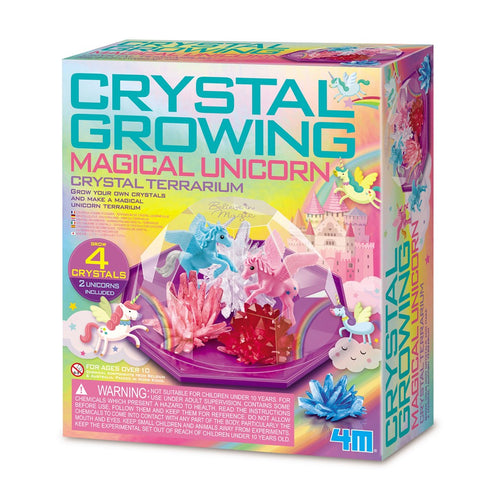 4M Crystal Growing Magical Unicorn Crystal Terrarium
