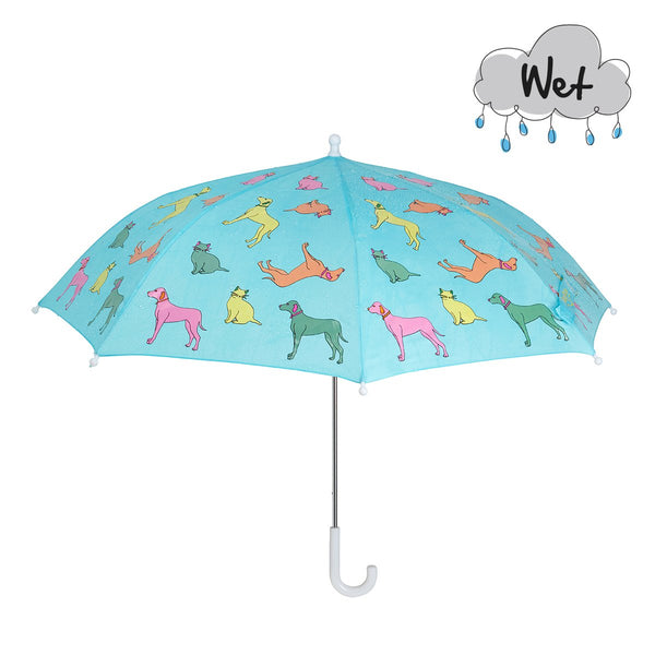 Holly & Beau Cats and Dogs Color Changing Umbrella