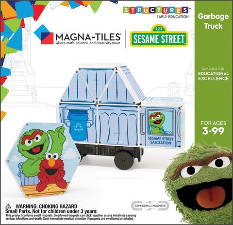 Magna-tiles Sesame Street - Garbage Truck