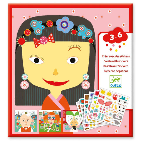 Djeco Create with Stickers - All Different