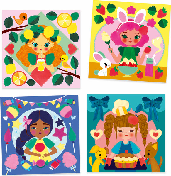 Djeco Cards to Paint Snack Time