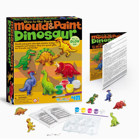 4M Glow In the Dark Mould & Paint - Dinosaur
