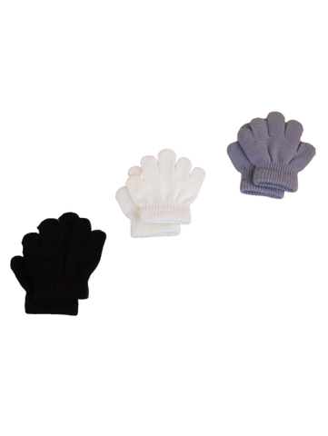 Toddlers Solid Color Gloves - One Size