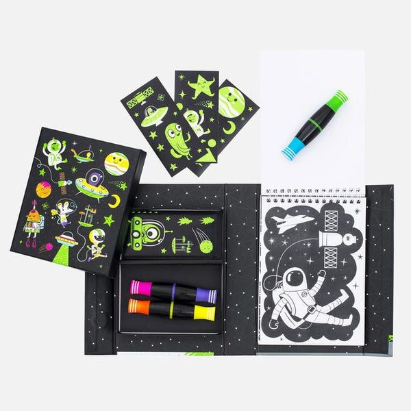Tiger Tribe Neon Coloring Set - Outer Space