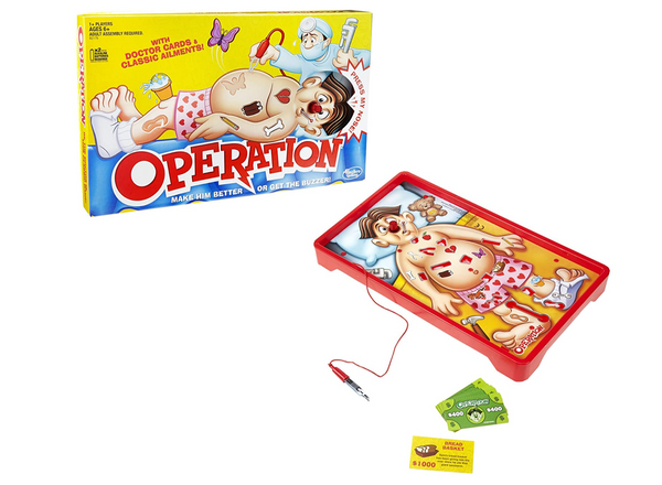 Classic operation game – Two Kids and A Dog