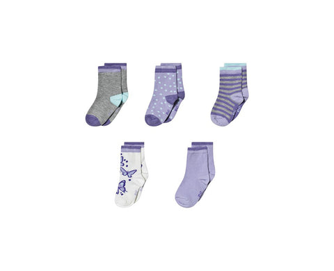Melton Cloud Lilac Socks 5-Pack